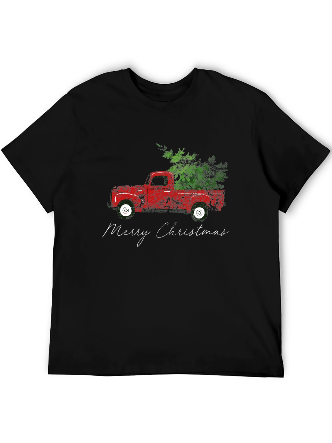 Merry Christmas Red Truck T-Shirt