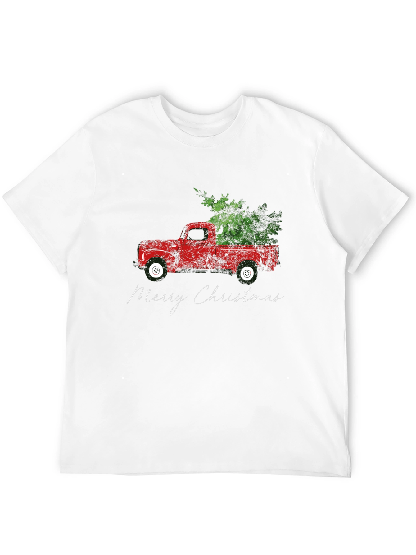 Merry Christmas Red Truck T-Shirt