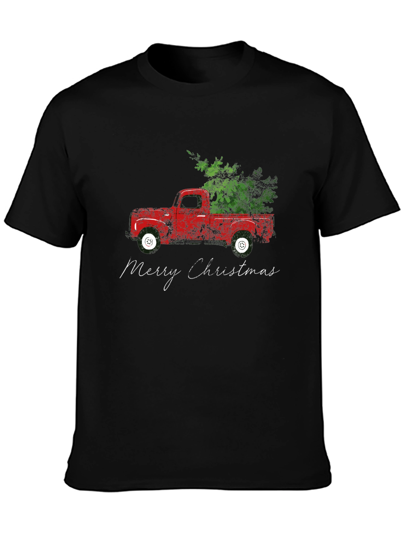 Merry Christmas Red Truck T-Shirt