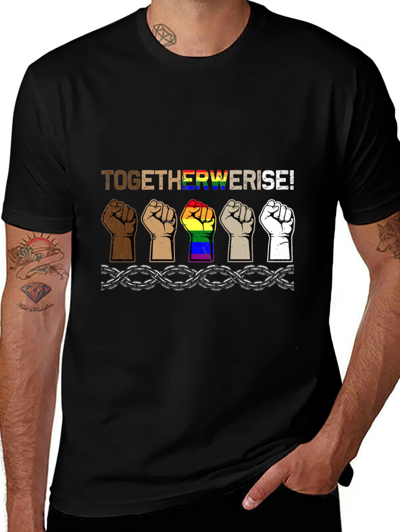 Together We Rise T-Shirt - Equality & Unity