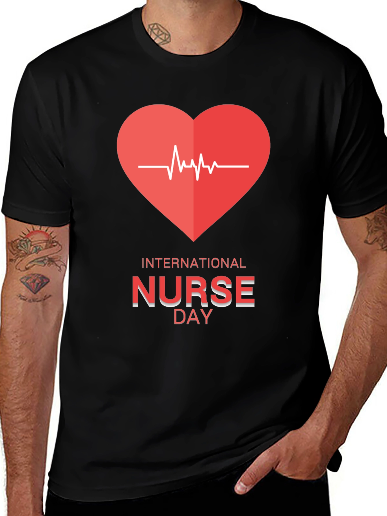 International Nurse Day Heartbeat T-Shirt