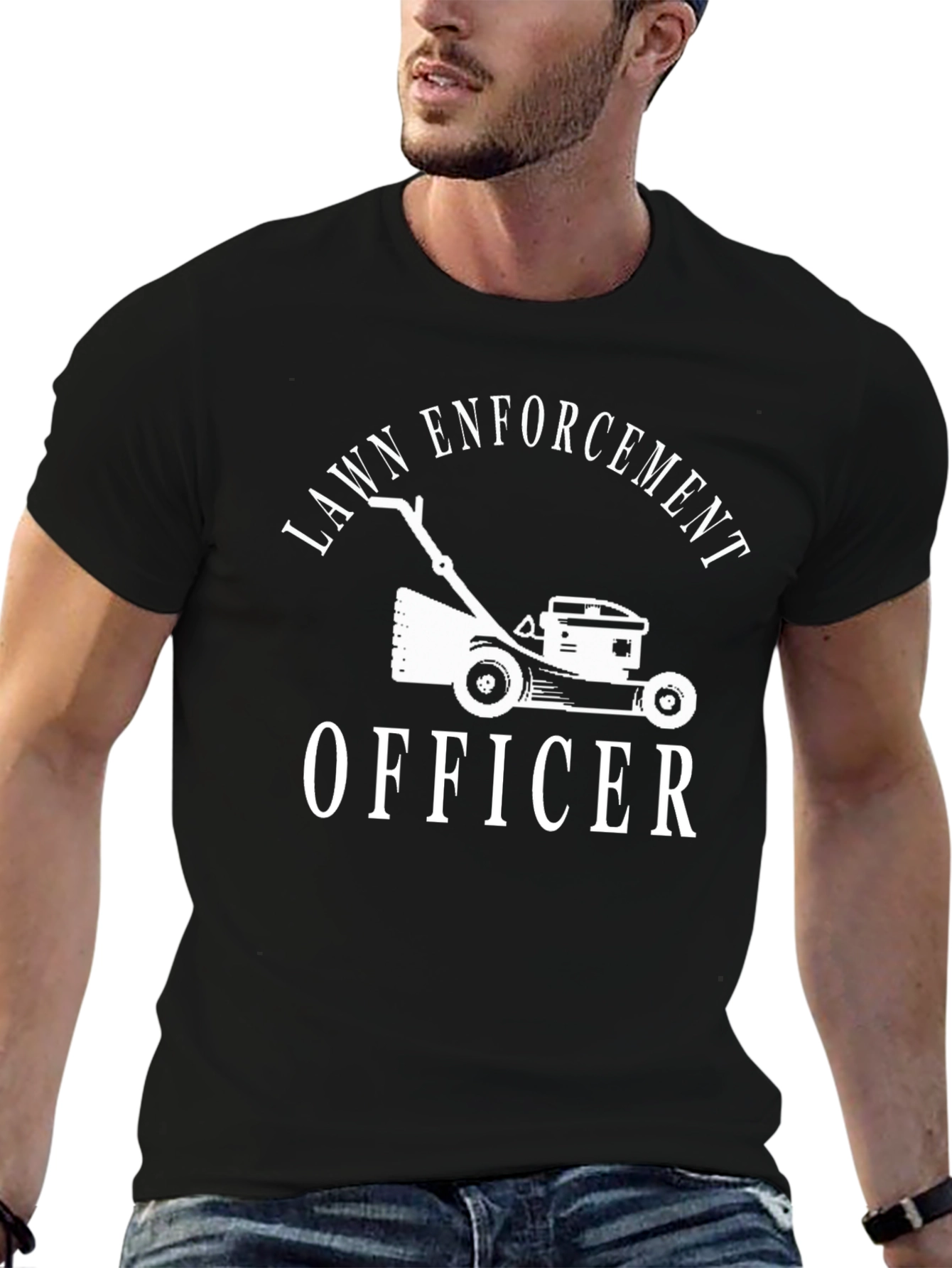 Lawn Enforcement Officer T-Shirt - Funny Gardening Tee