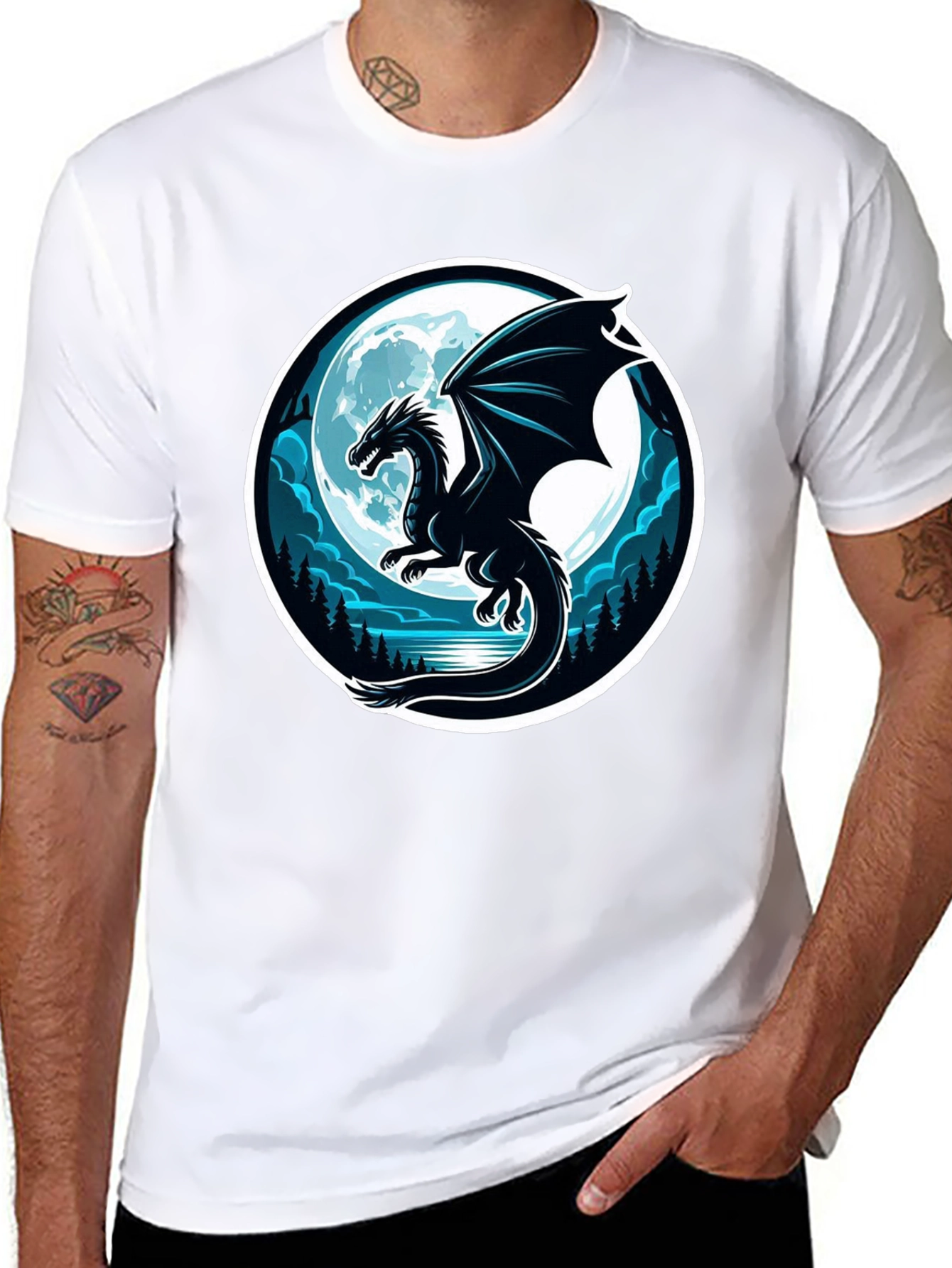 Dragon Moon Graphic Tee