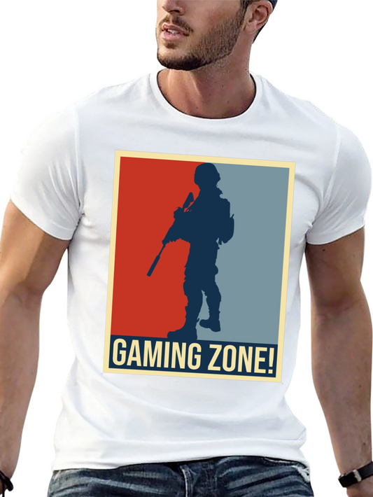 Gaming Zone Soldier Graphic Tee - Black
