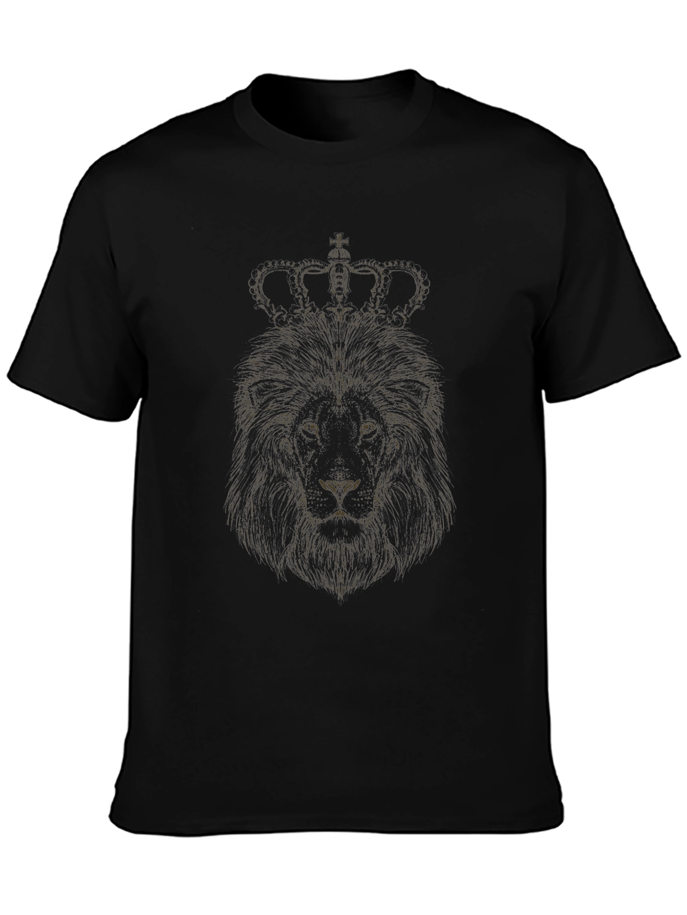 Lion Crown Graphic Tee - Black T-Shirt