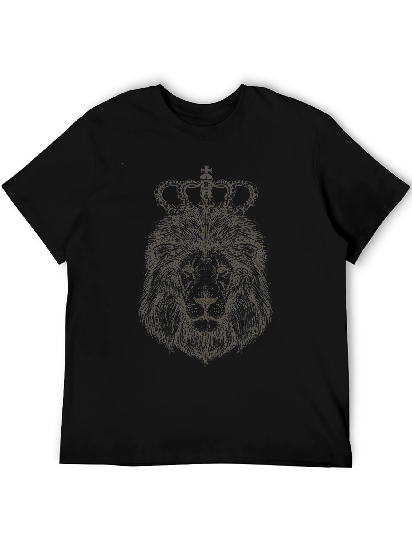 Lion Crown Graphic Tee - Black T-Shirt