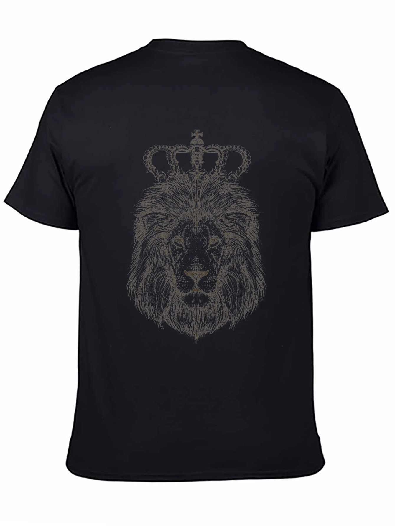 Lion Crown Graphic Tee - Black T-Shirt