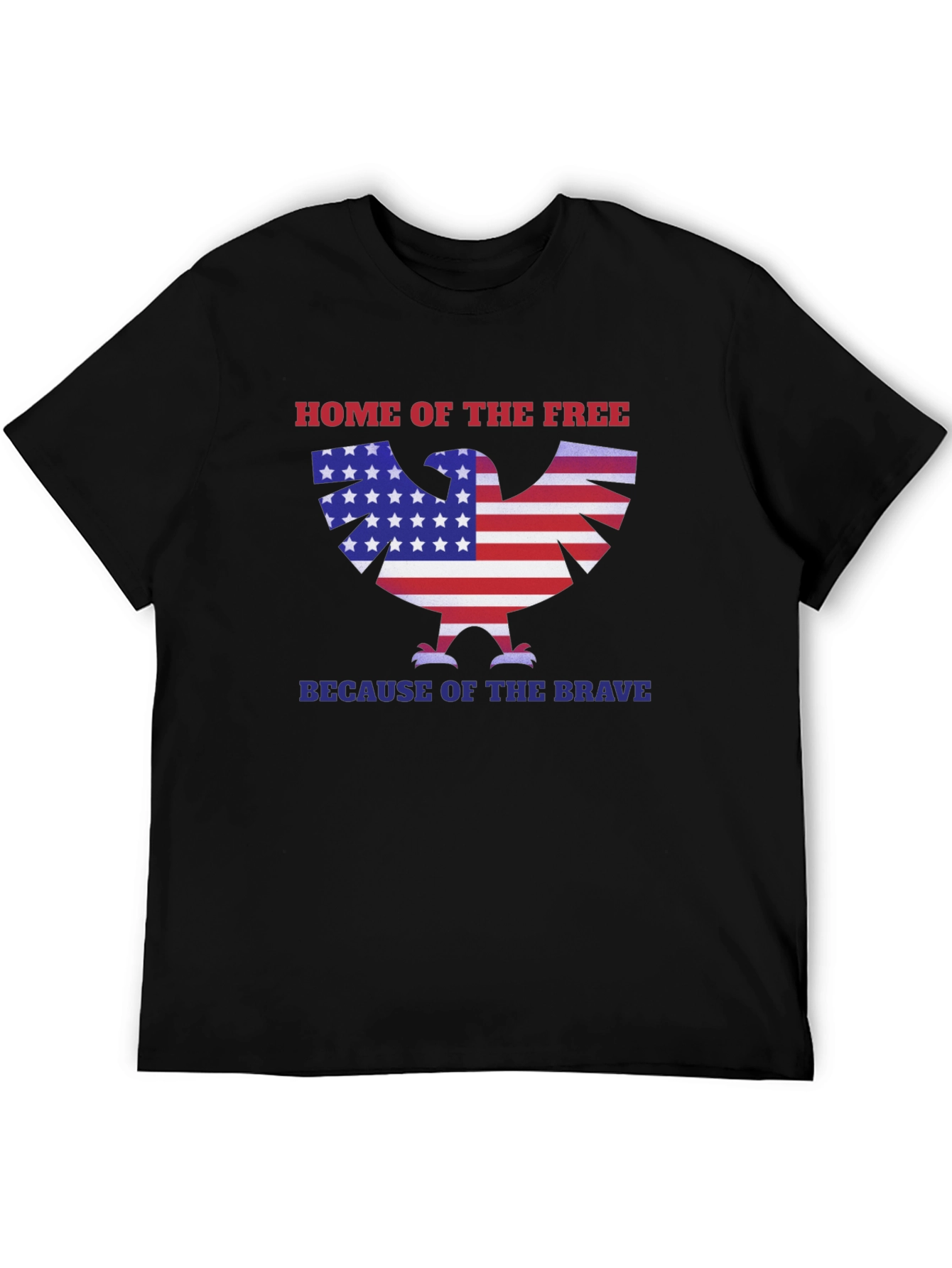 Home of the Free Patriotic Eagle T-Shirt