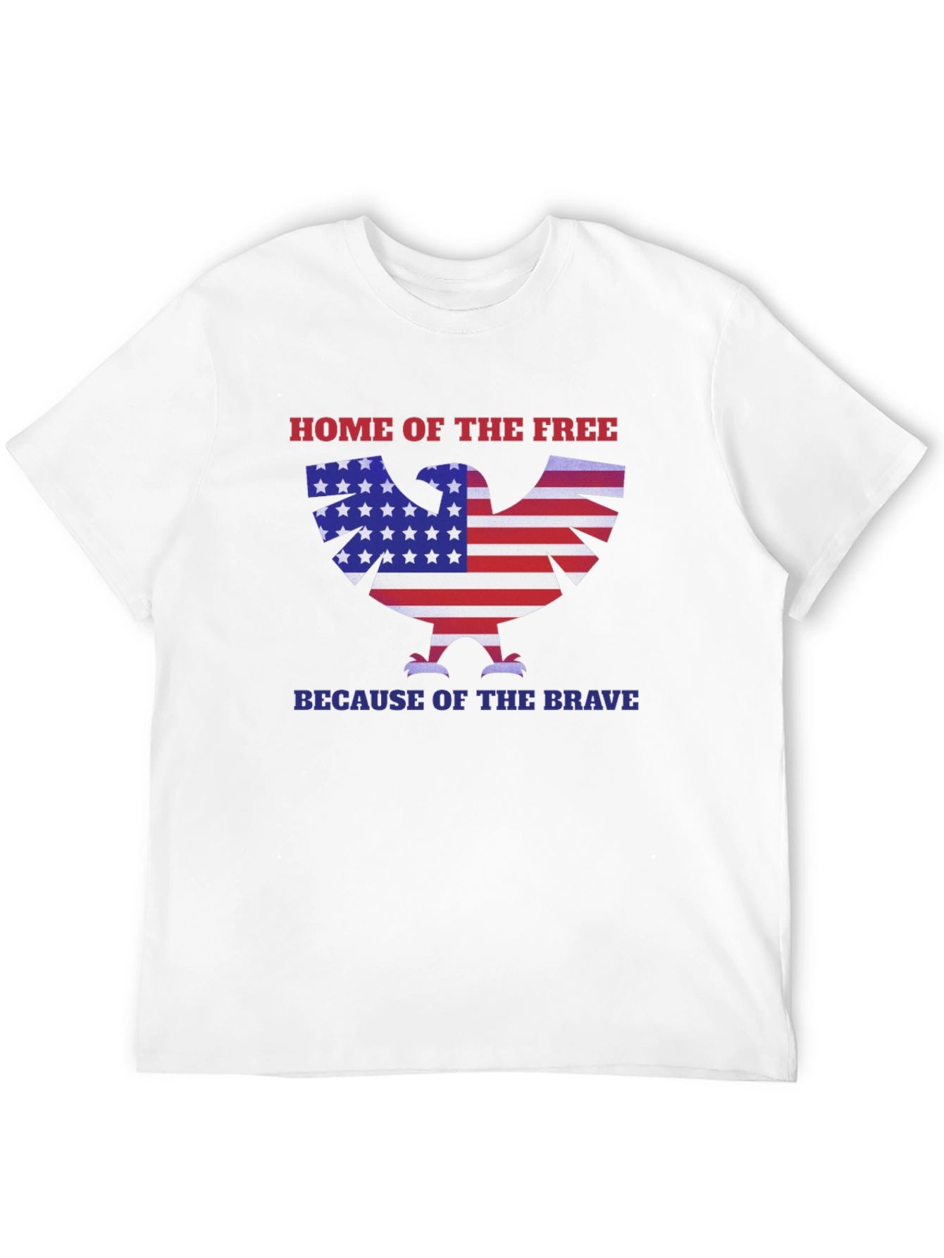 Home of the Free Patriotic Eagle T-Shirt