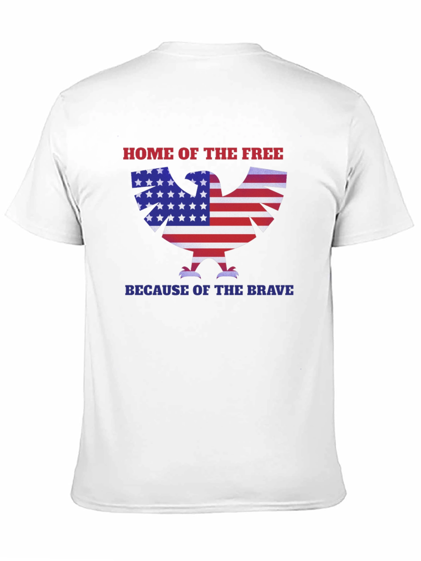 Home of the Free Patriotic Eagle T-Shirt