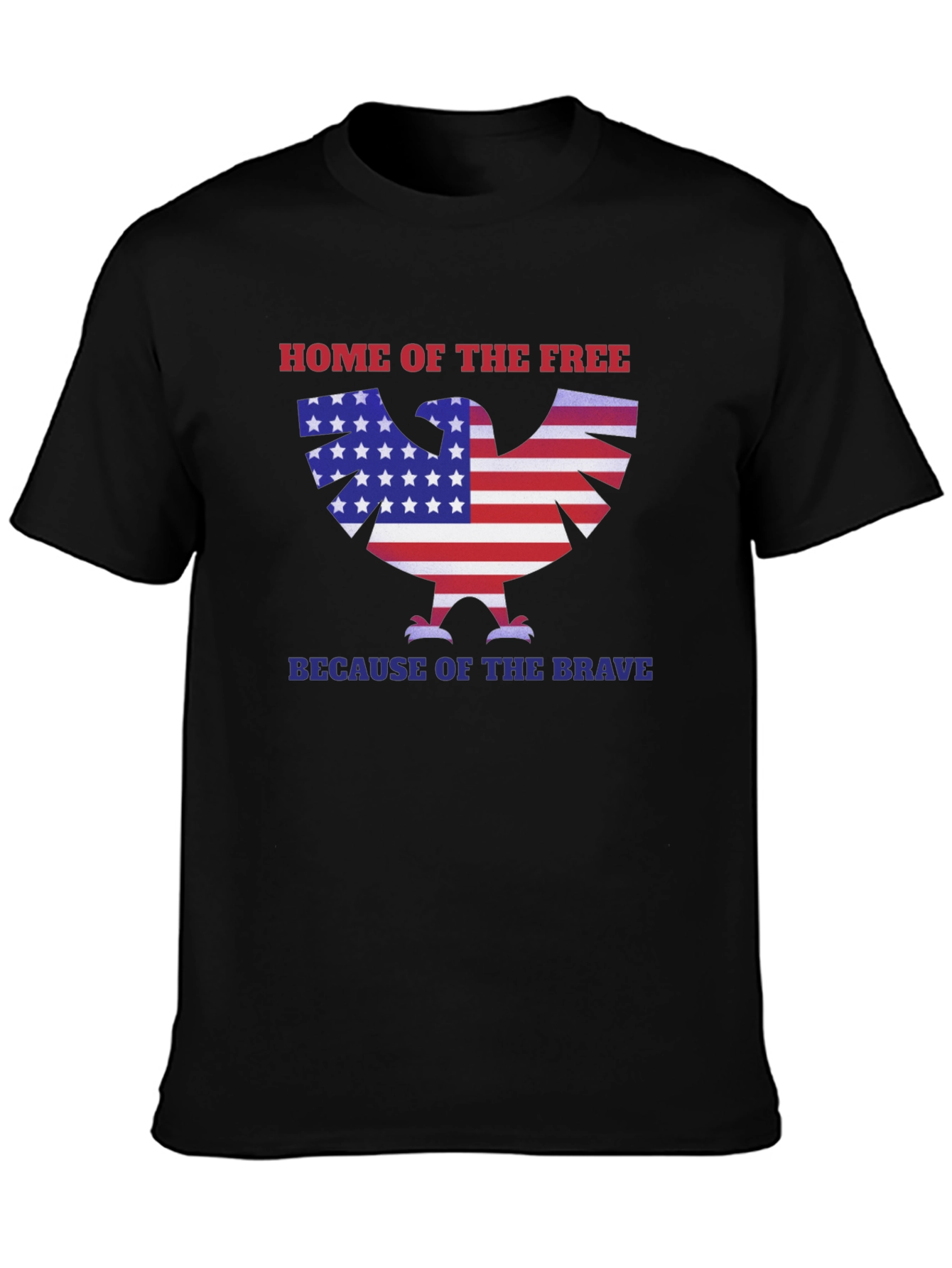 Home of the Free Patriotic Eagle T-Shirt