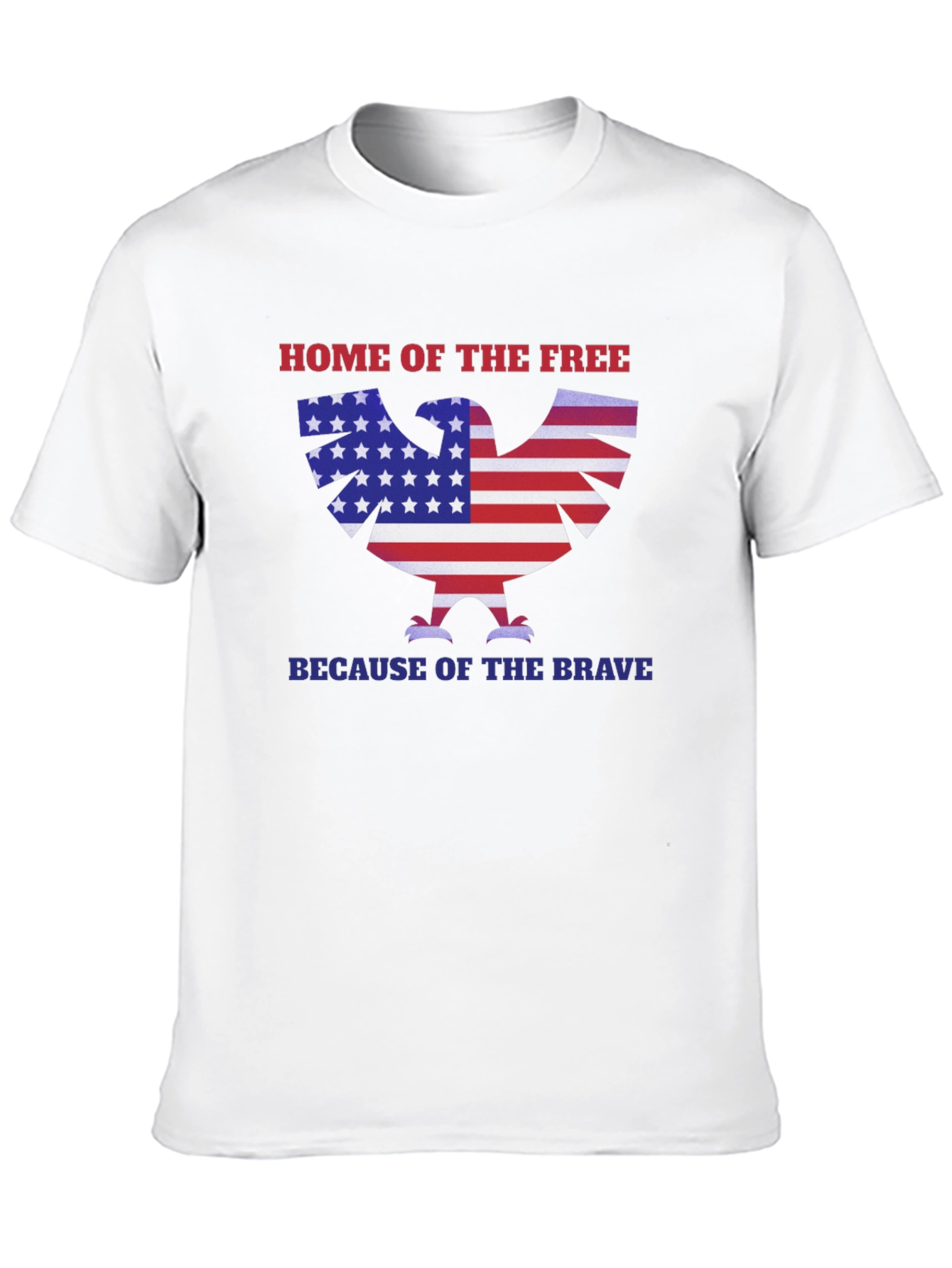 Home of the Free Patriotic Eagle T-Shirt