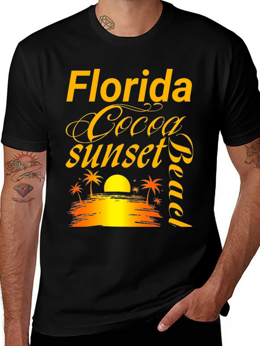 Florida Cocoa Beach Sunset T-Shirt