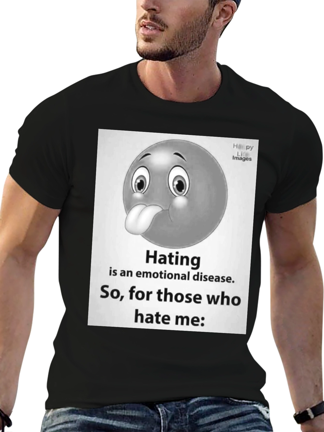Emotional Disease Graphic Tee - Black Unisex T-Shirt