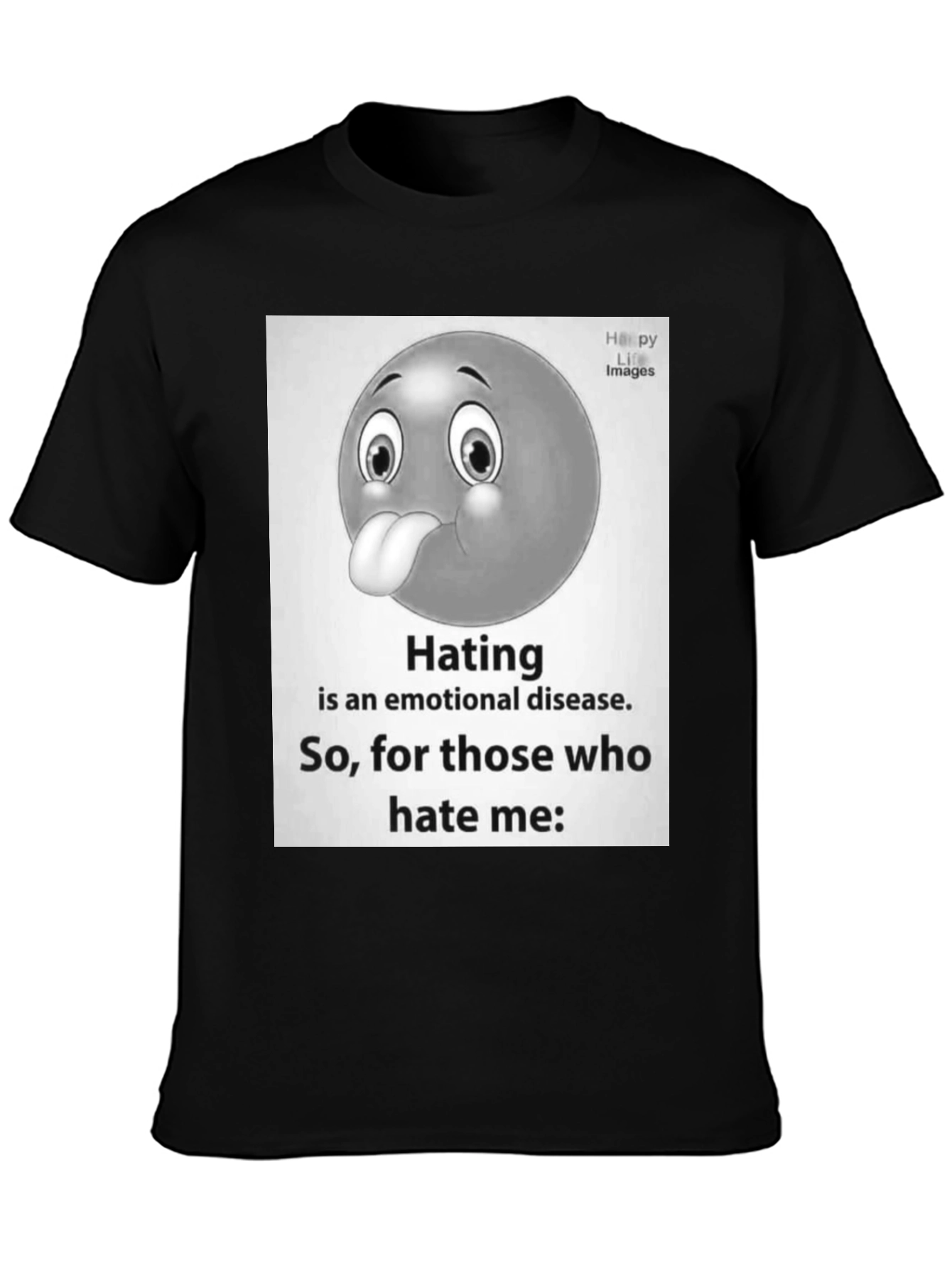 Emotional Disease Graphic Tee - Black Unisex T-Shirt