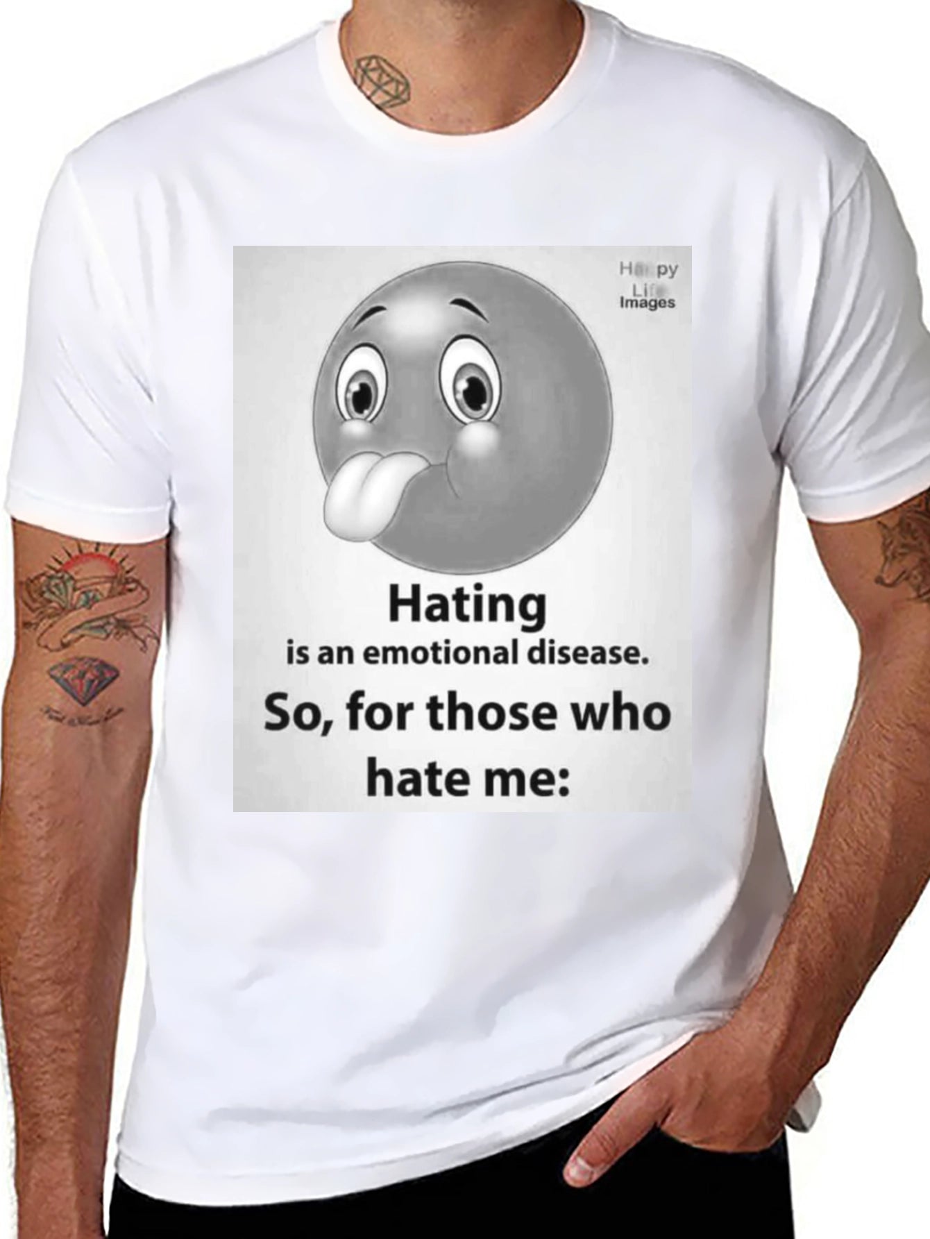 Emotional Disease Graphic Tee - Black Unisex T-Shirt