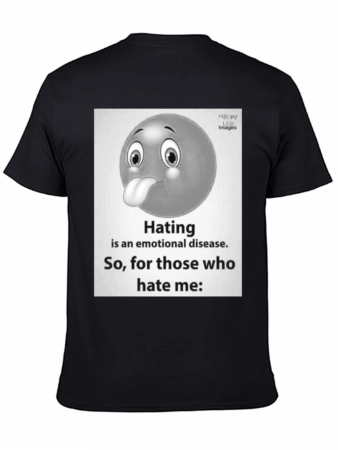 Emotional Disease Graphic Tee - Black Unisex T-Shirt