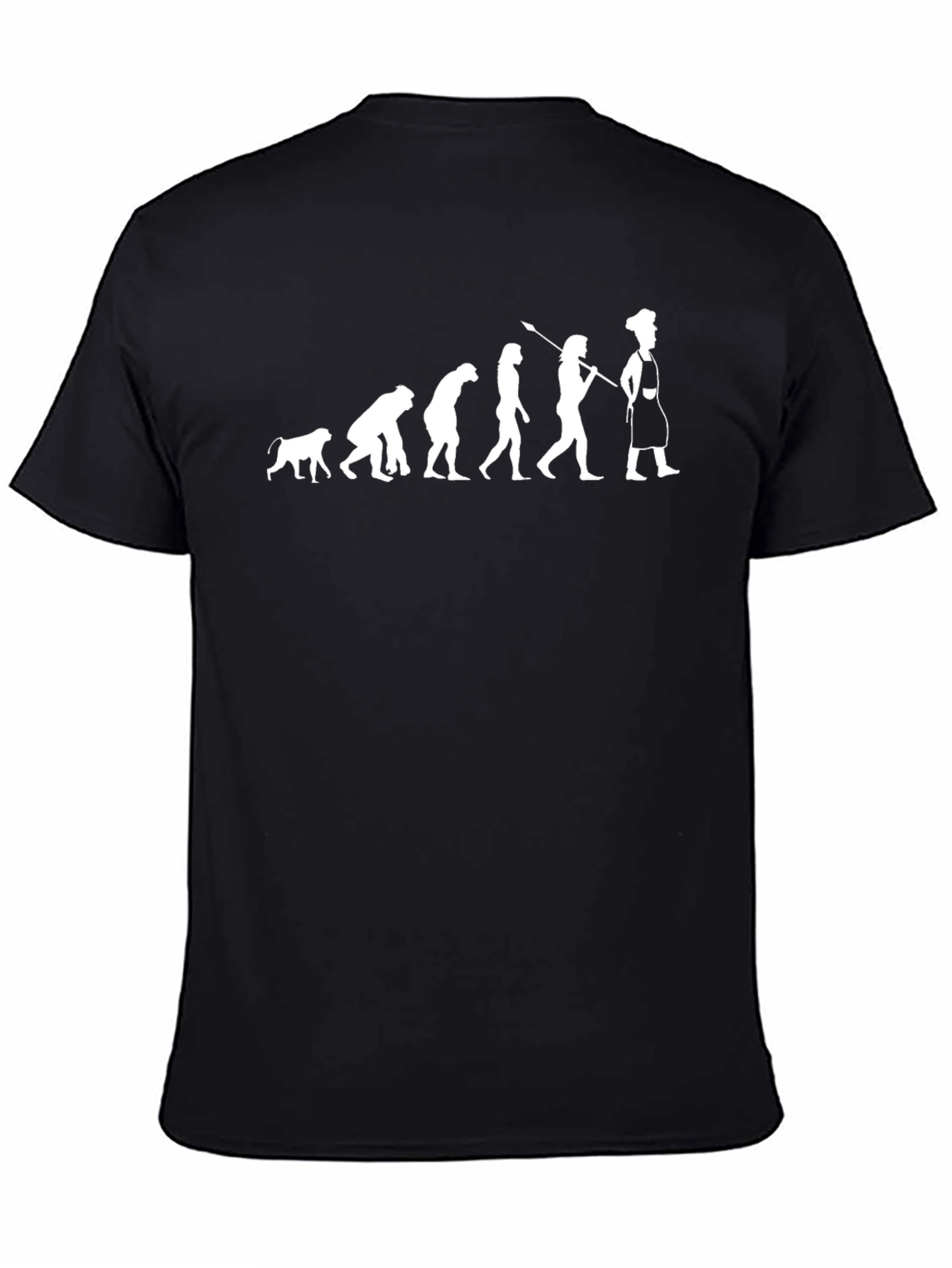 Evolution of a Chef T-Shirt - Black