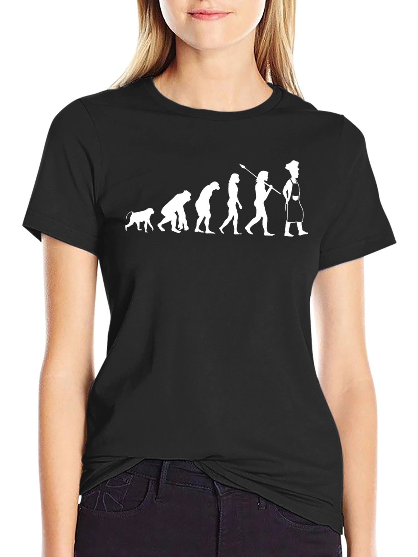Evolution of a Chef T-Shirt - Black