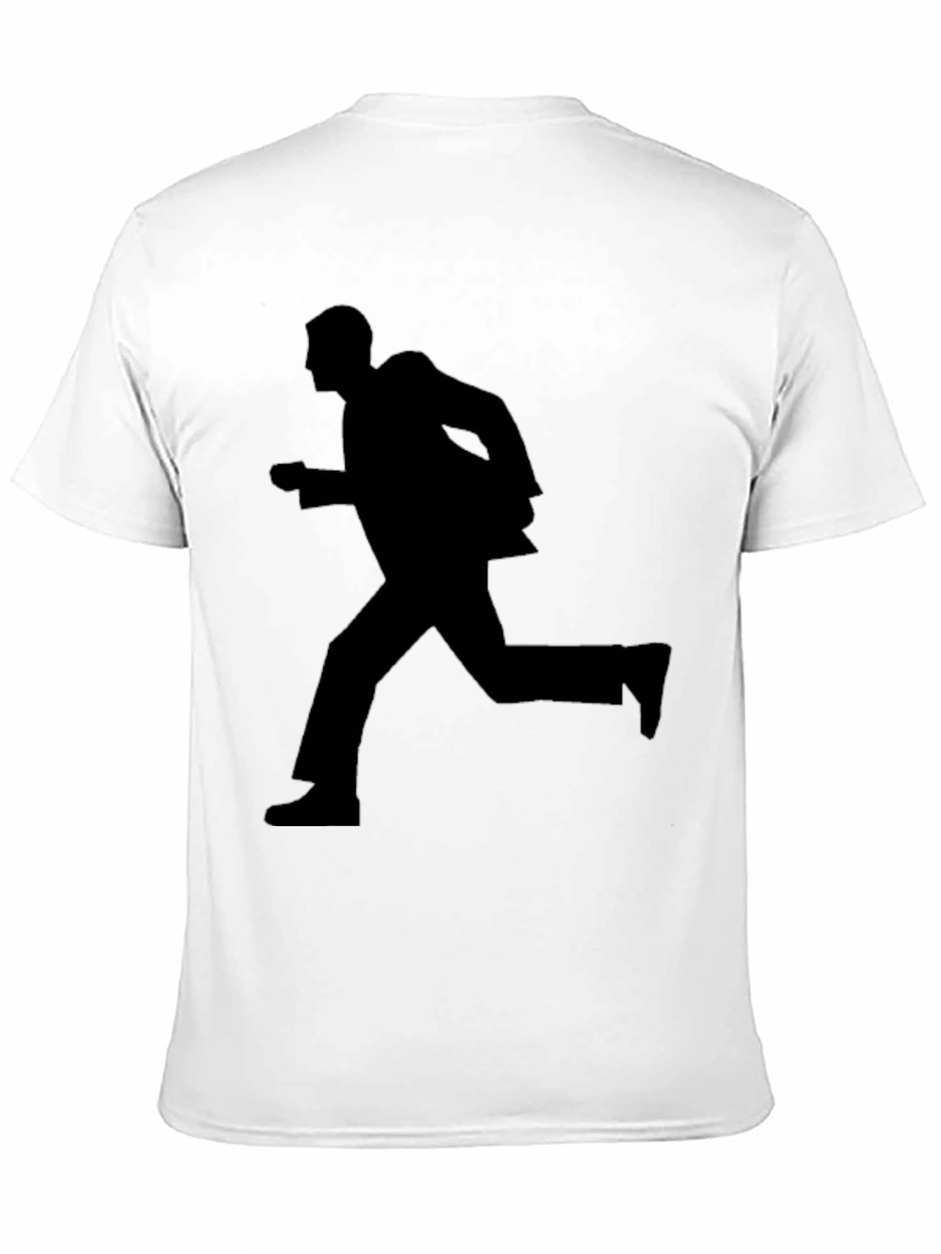 Running Man Silhouette Graphic Tee