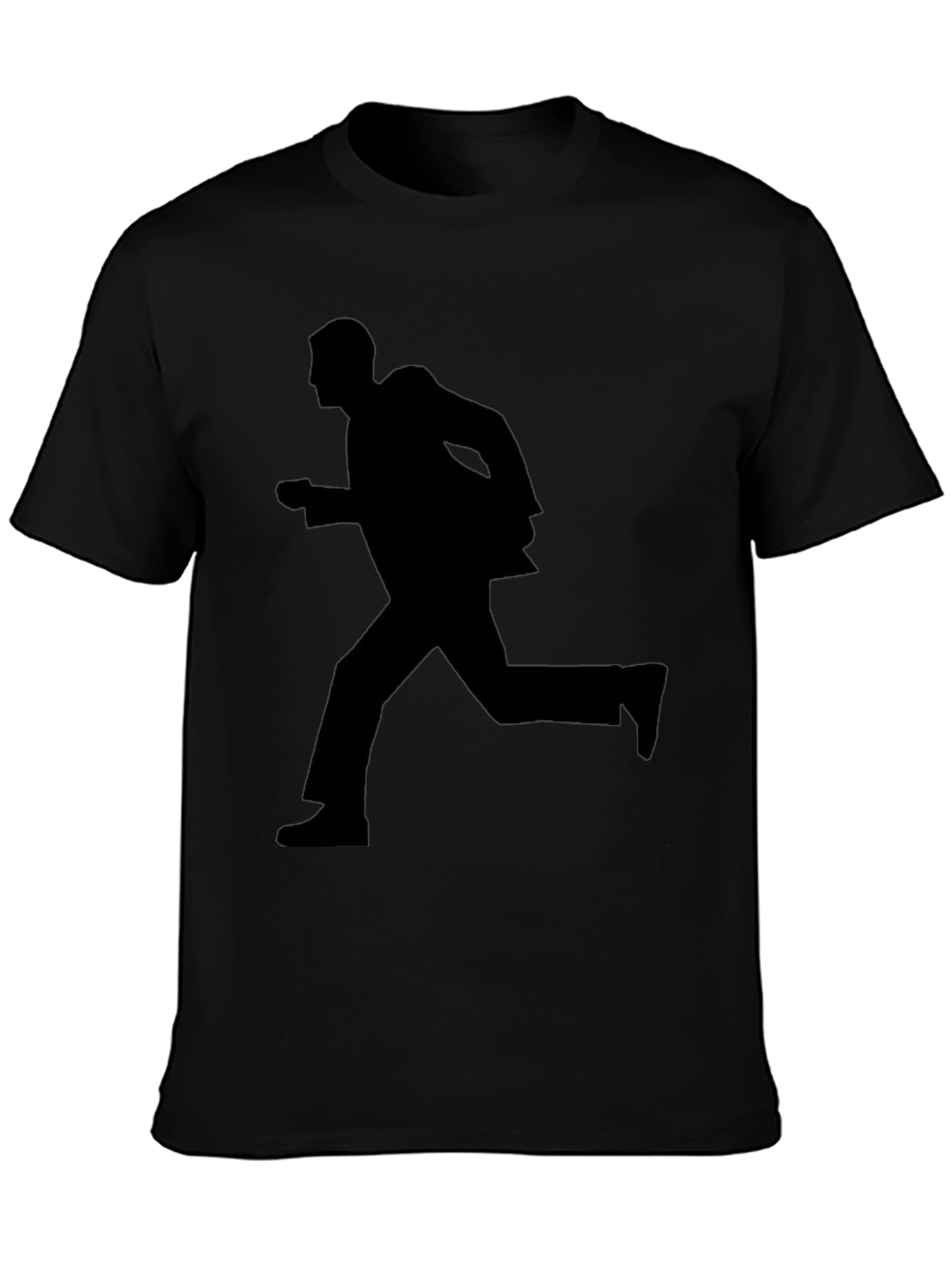 Running Man Silhouette Graphic Tee