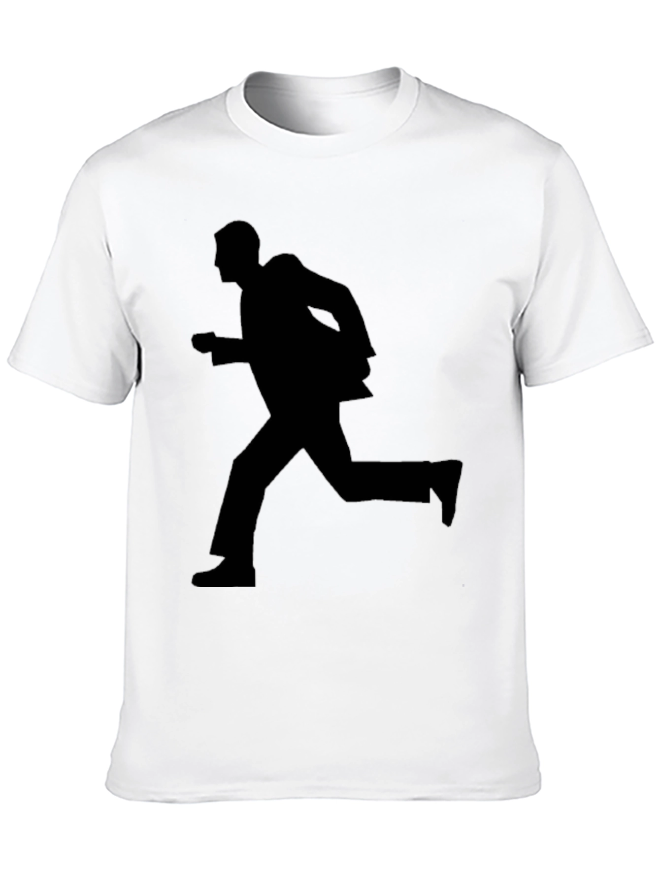 Running Man Silhouette Graphic Tee