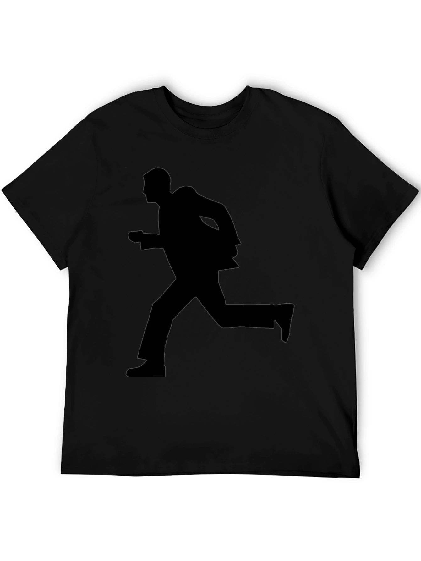 Running Man Silhouette Graphic Tee