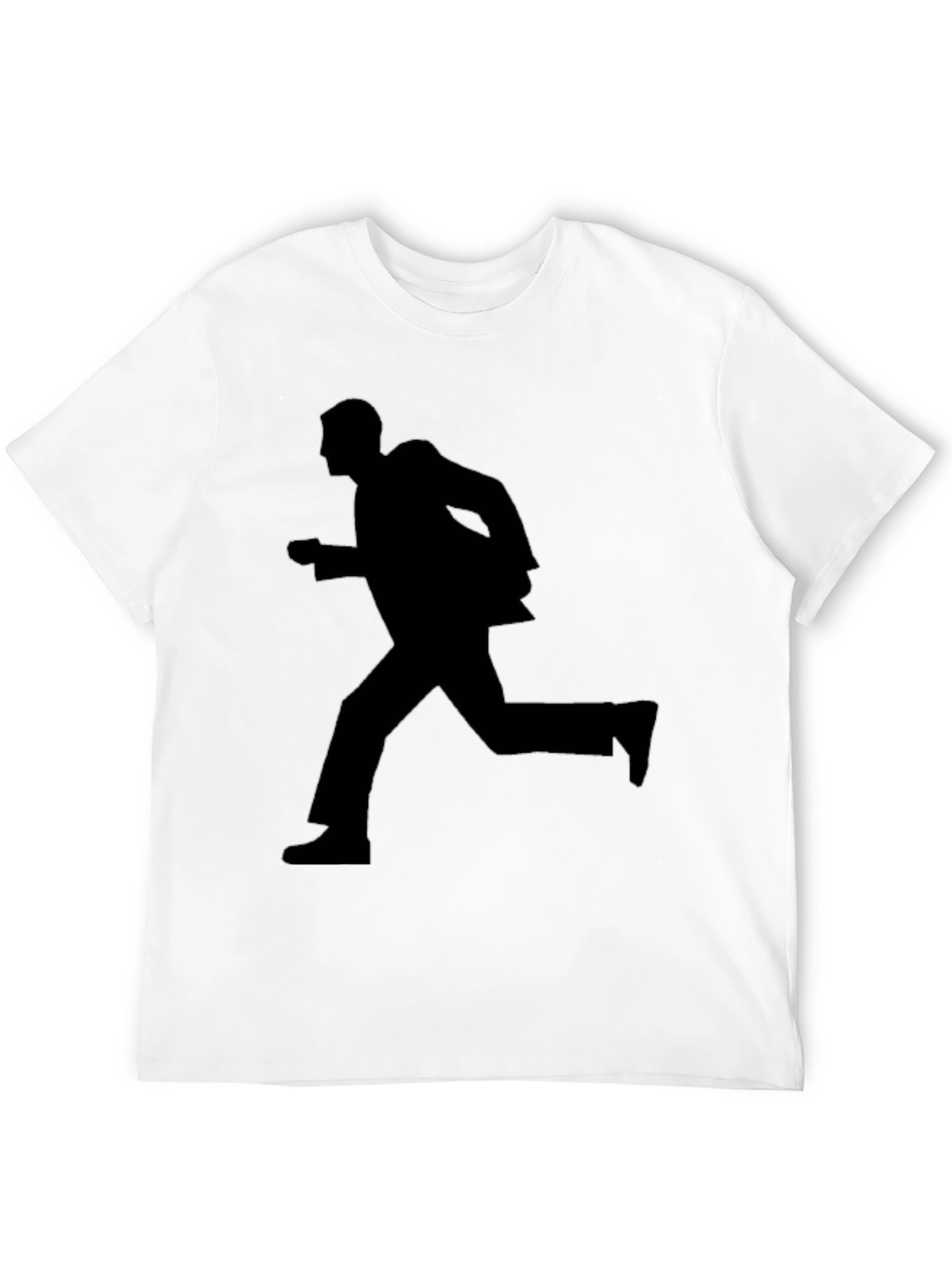 Running Man Silhouette Graphic Tee