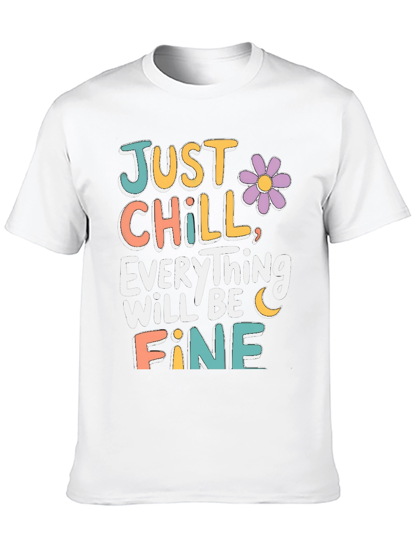 Just Chill T-Shirt - Relaxed Fit Positive Vibes