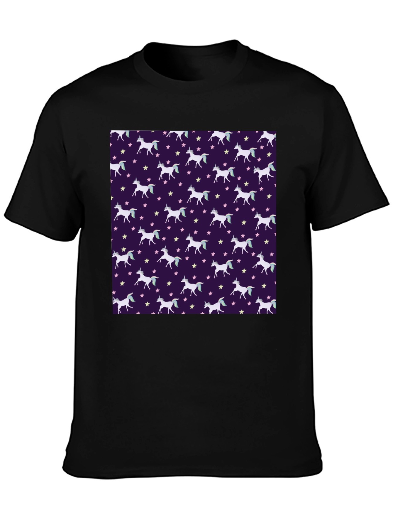 Unicorn Star Pattern T-Shirt
