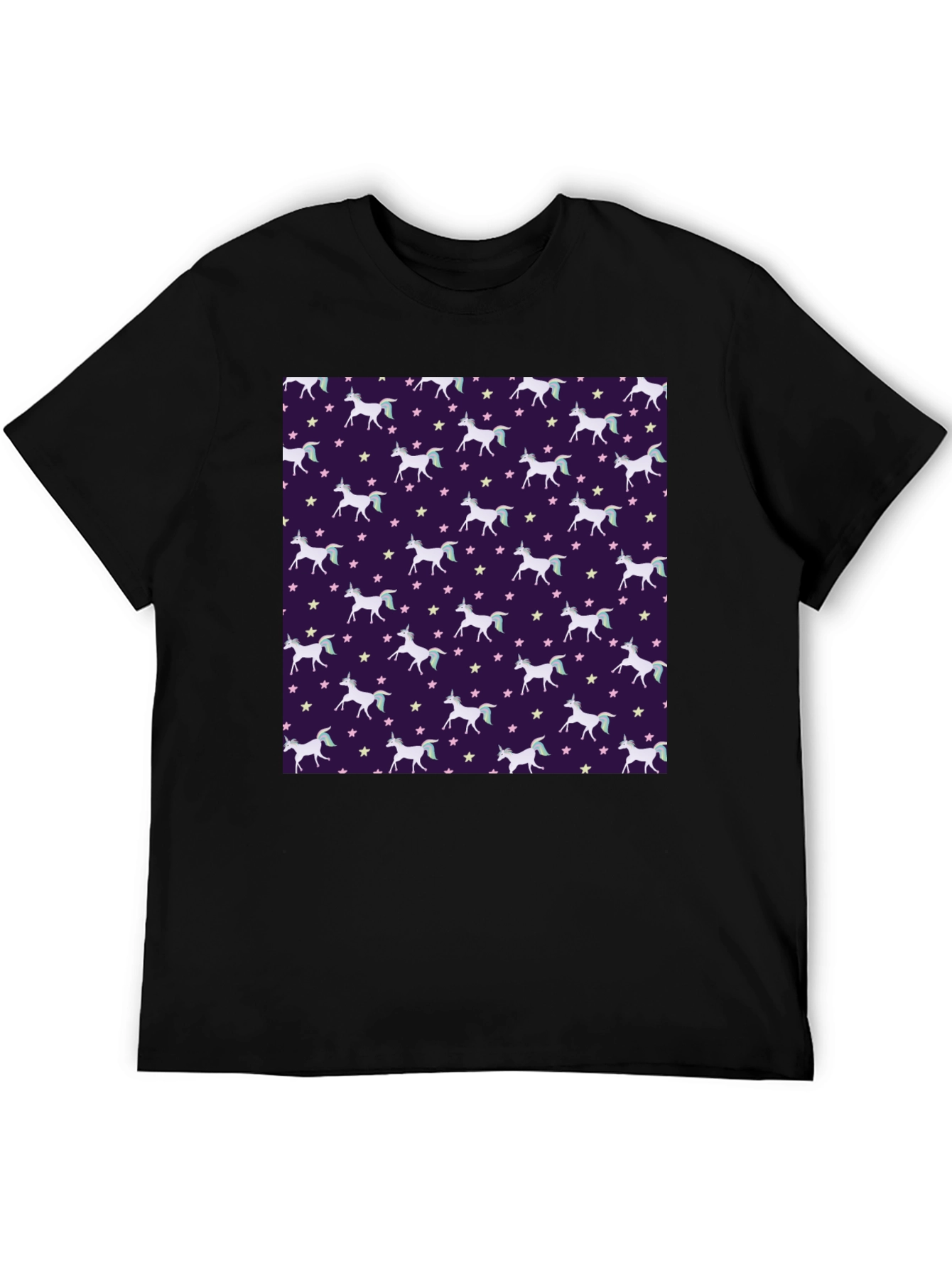 Unicorn Star Pattern T-Shirt