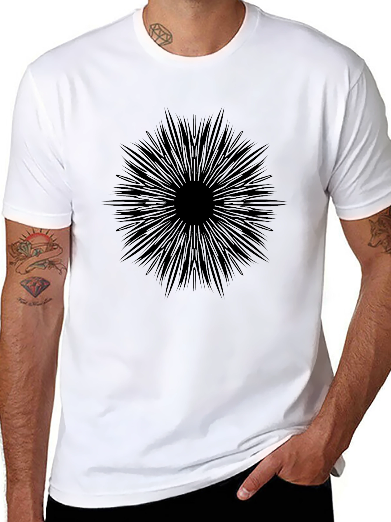 Starburst Graphic Black T-Shirt