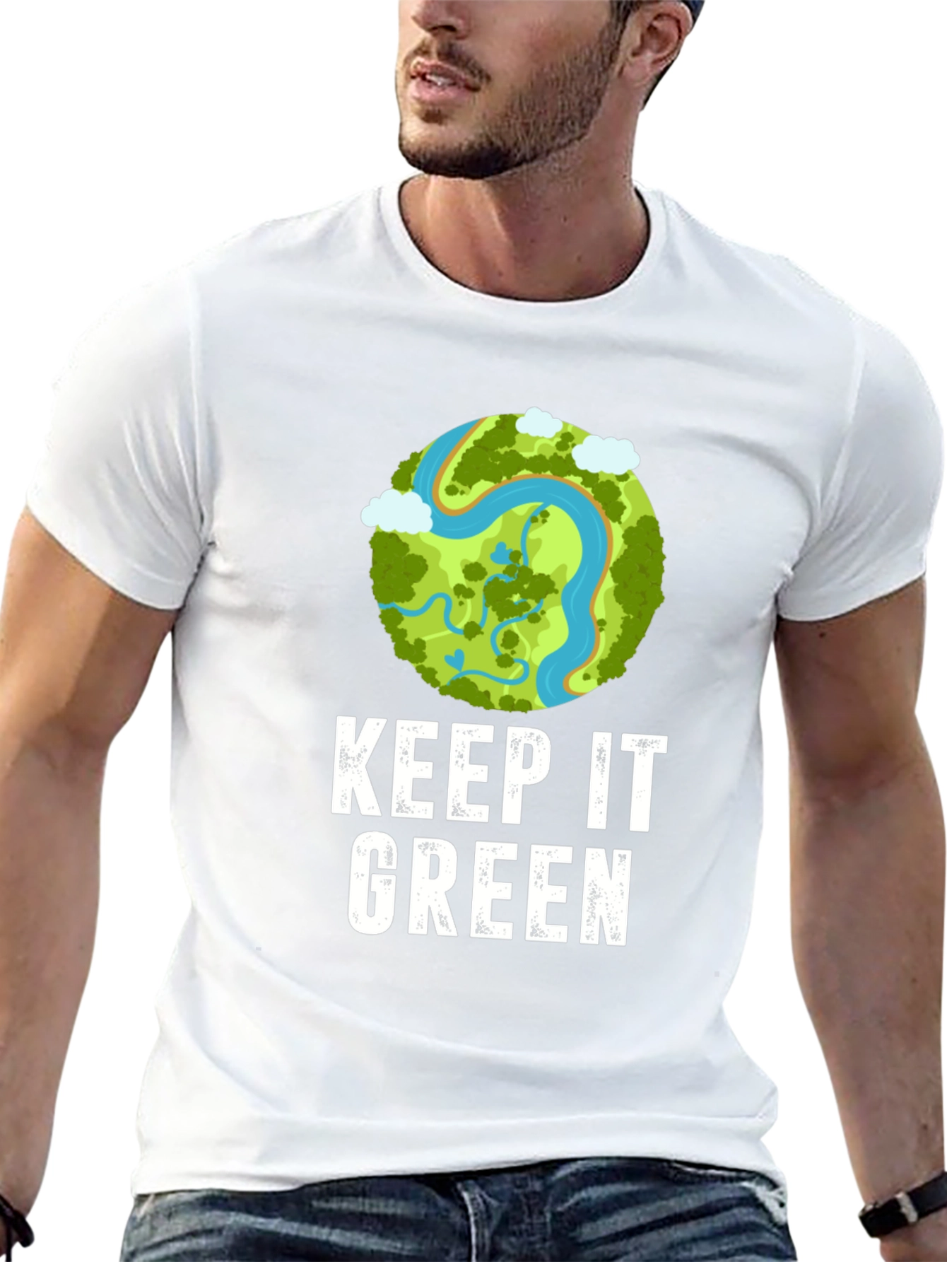 Keep It Green T-Shirt - Eco Friendly Earth Design