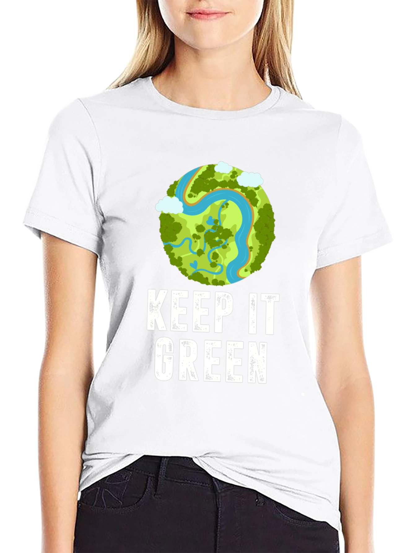 Keep It Green T-Shirt - Eco Friendly Earth Design