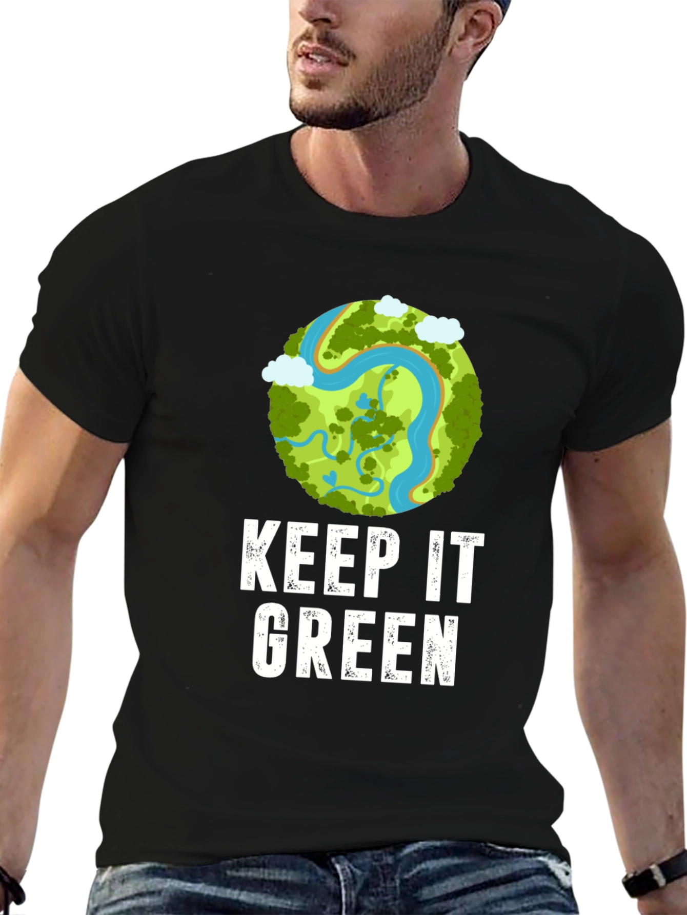 Keep It Green T-Shirt - Eco Friendly Earth Design
