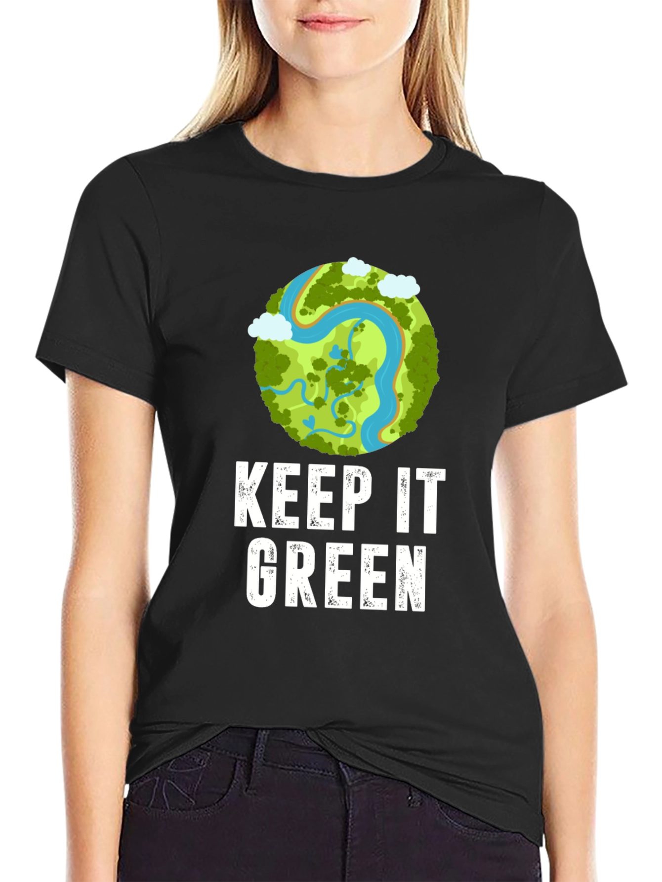 Keep It Green T-Shirt - Eco Friendly Earth Design