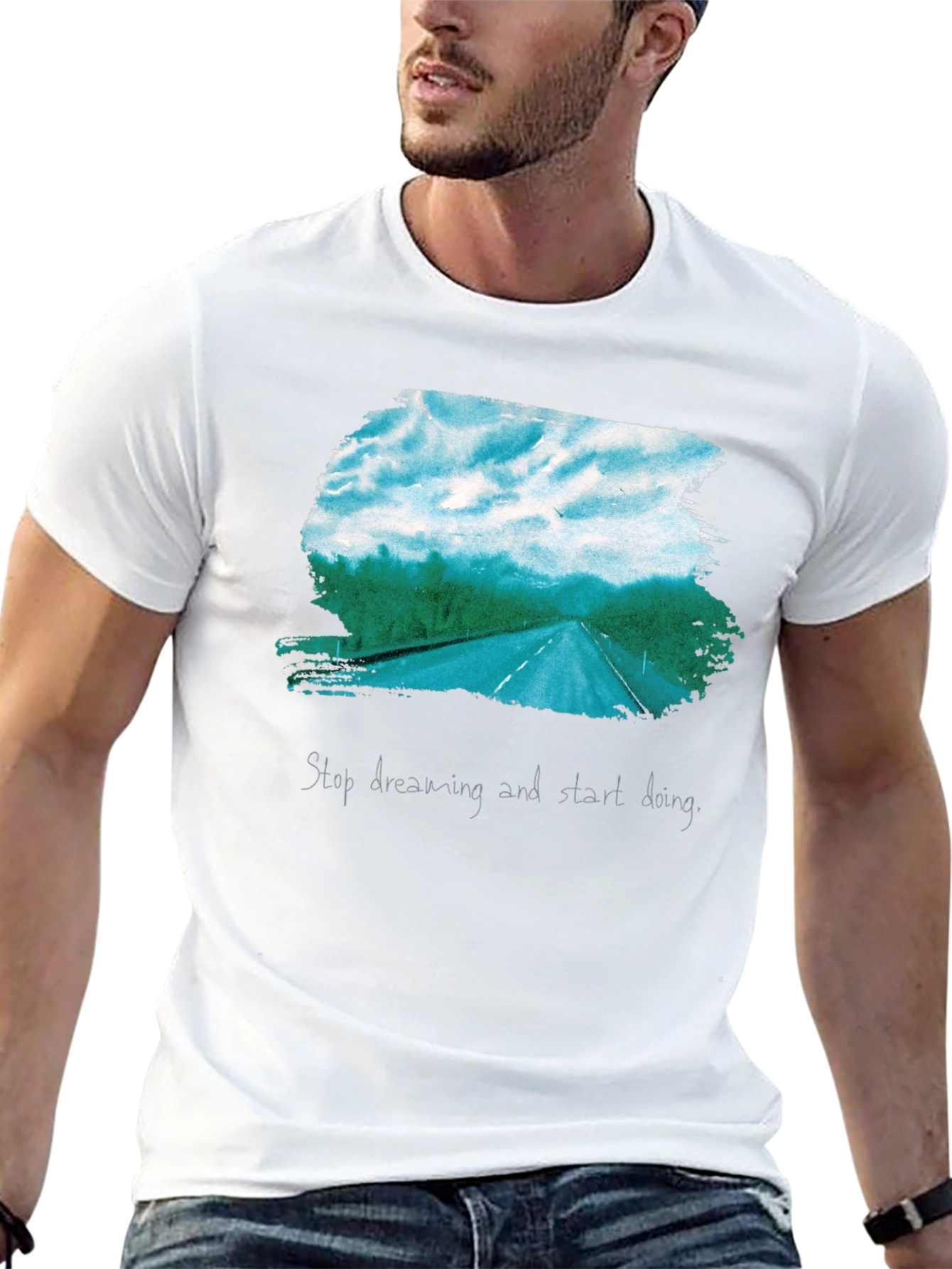 Road Trip Graphic Tee - Stop Dreaming Start Doing