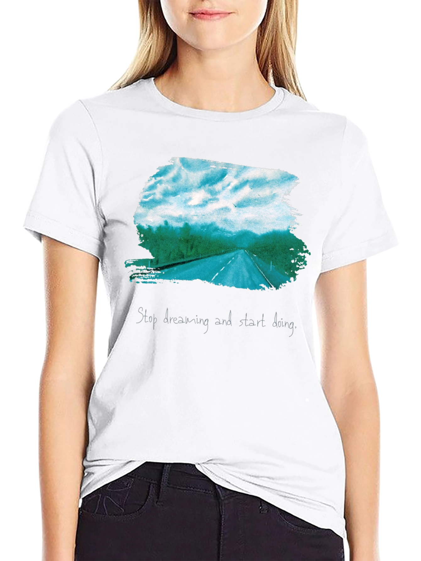 Road Trip Graphic Tee - Stop Dreaming Start Doing