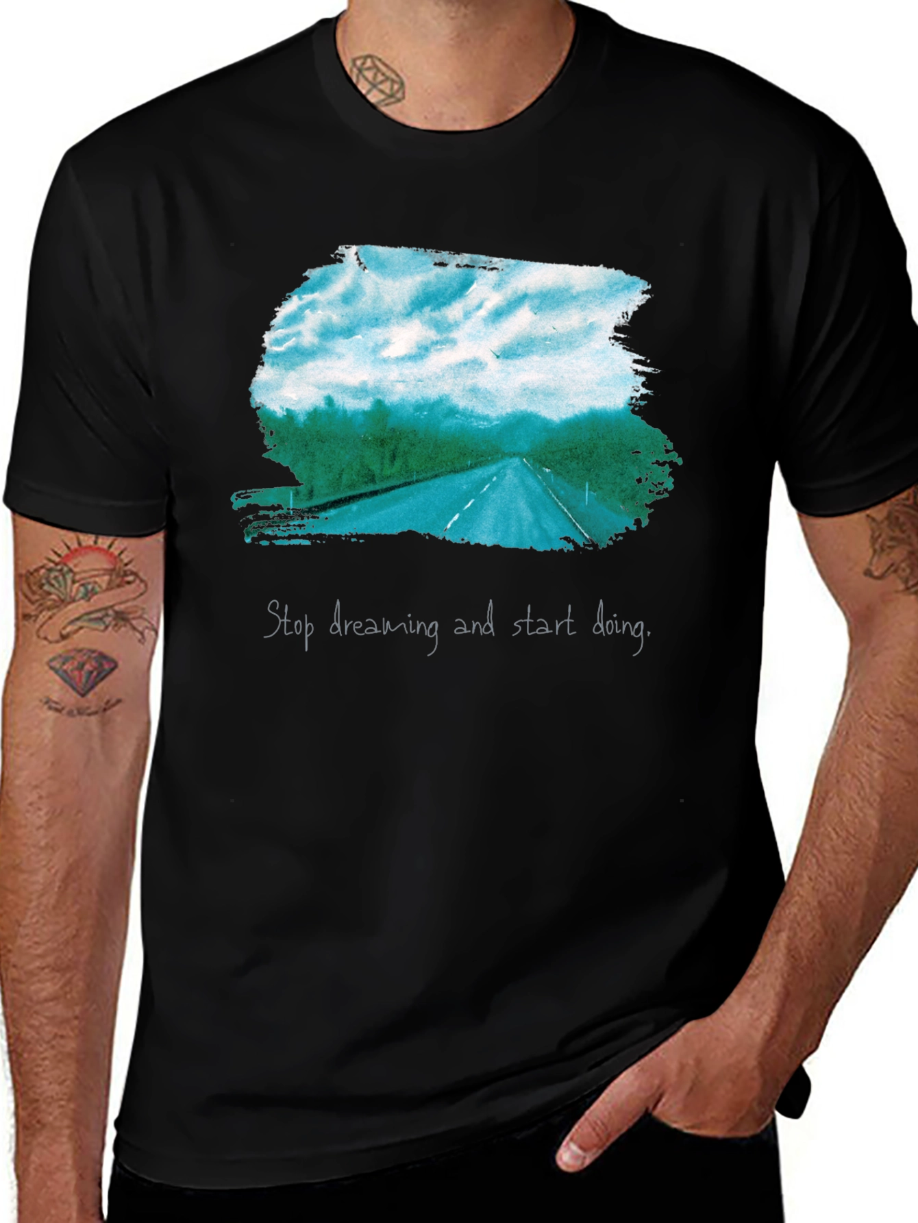 Road Trip Graphic Tee - Stop Dreaming Start Doing