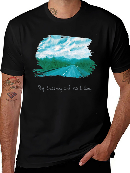 Road Trip Graphic Tee - Stop Dreaming Start Doing