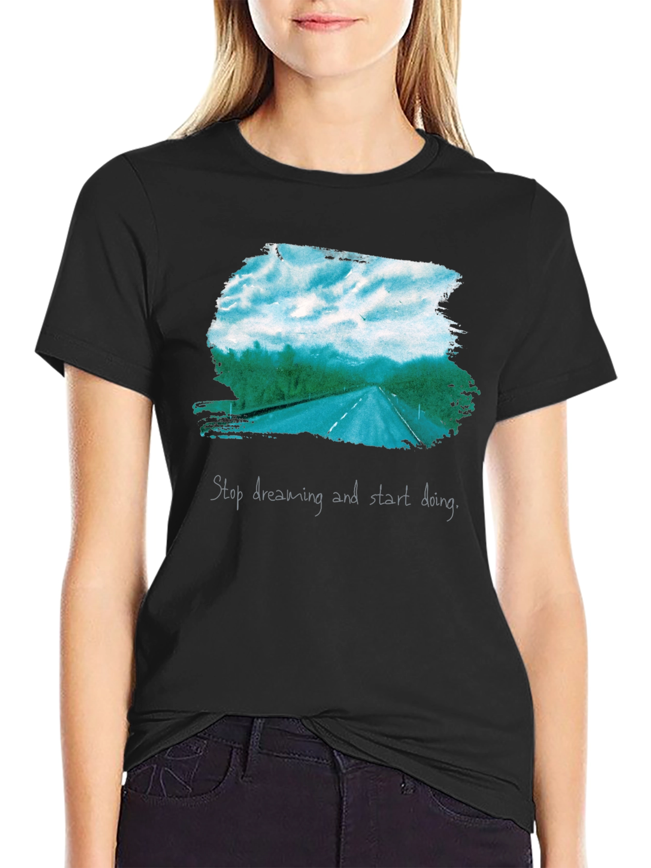 Road Trip Graphic Tee - Stop Dreaming Start Doing