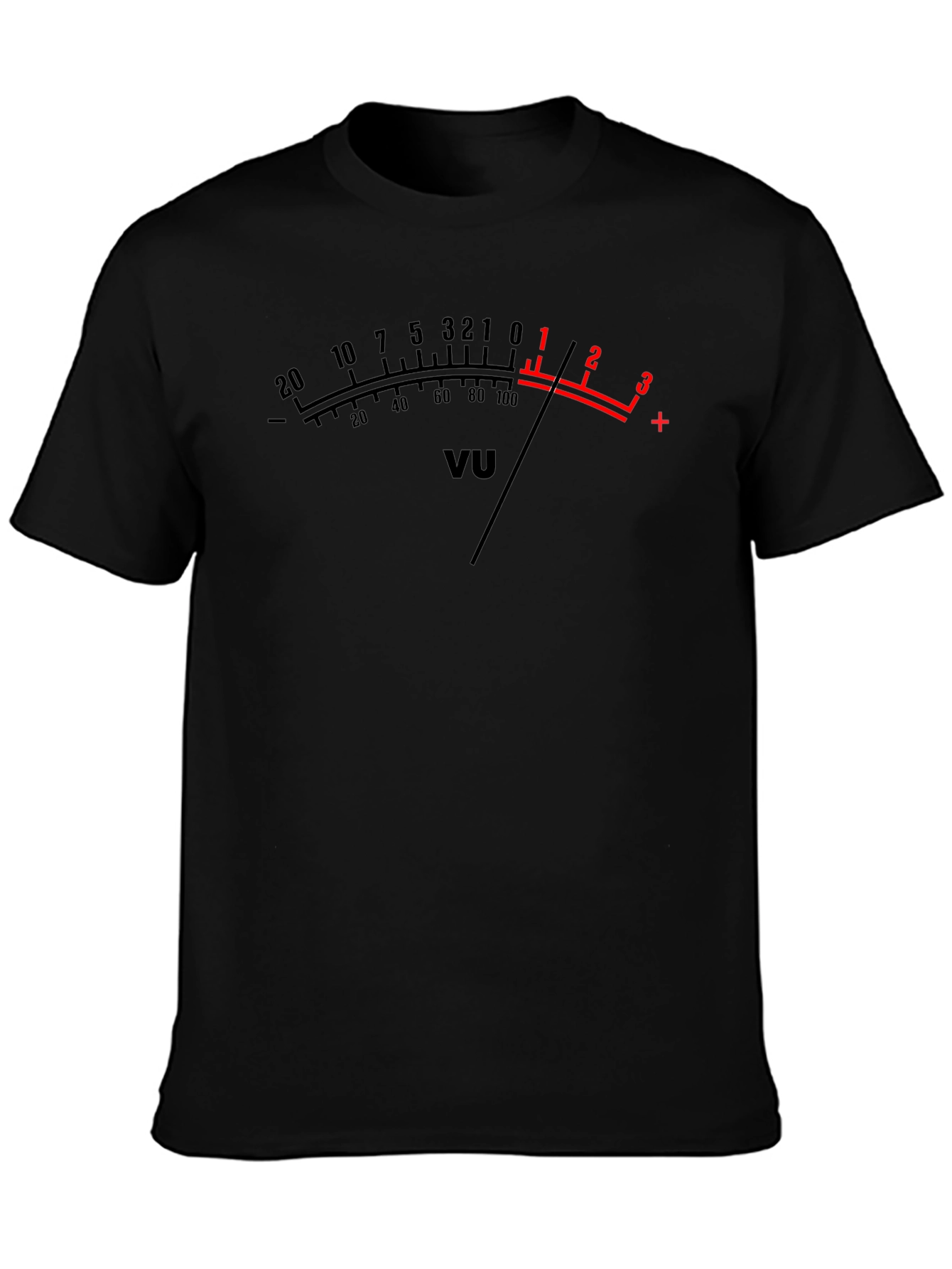 VU Meter Graphic T-Shirt - Black Audio Tee