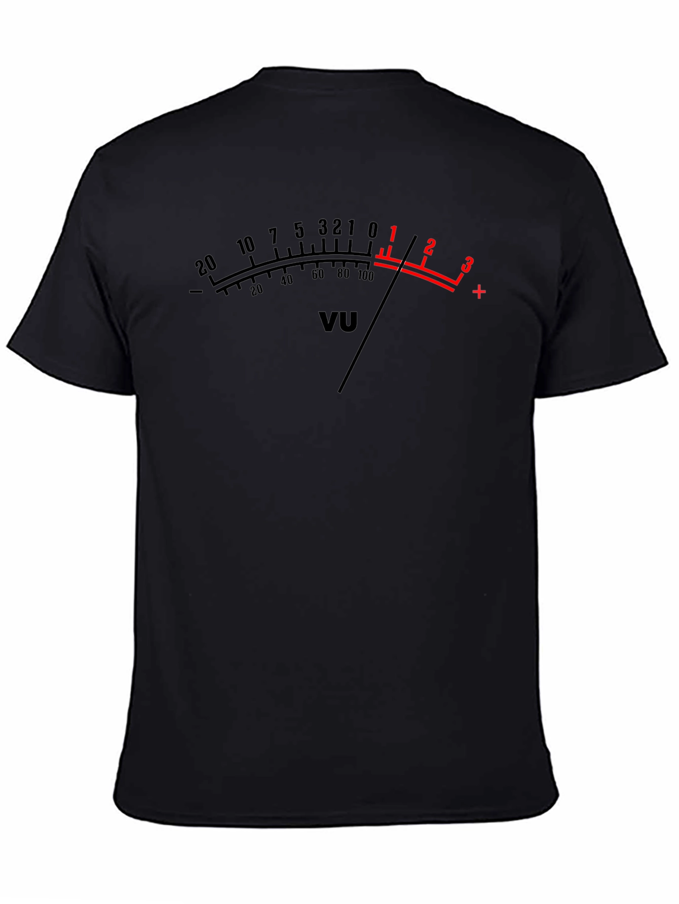 VU Meter Graphic T-Shirt - Black Audio Tee