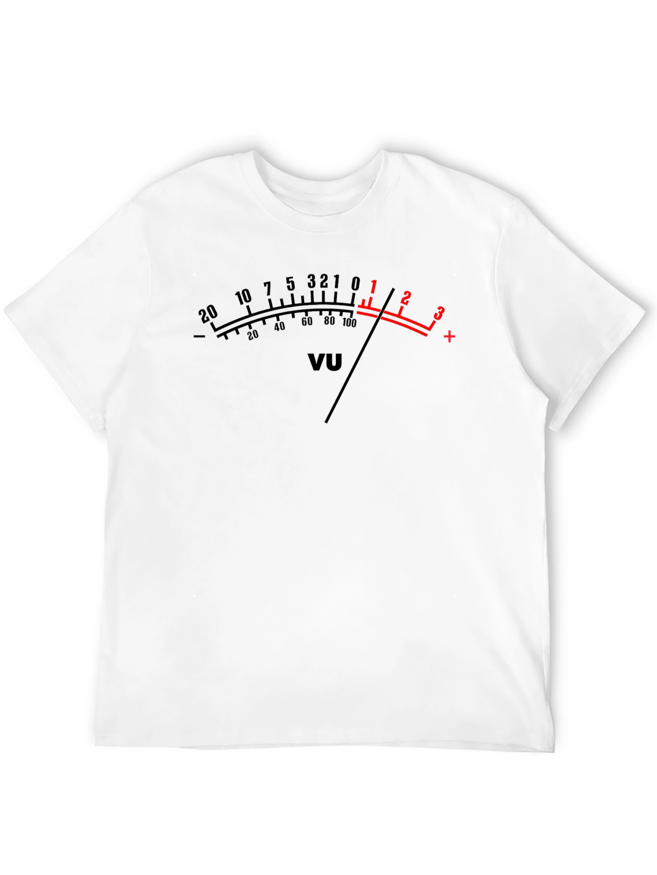 VU Meter Graphic T-Shirt - Black Audio Tee