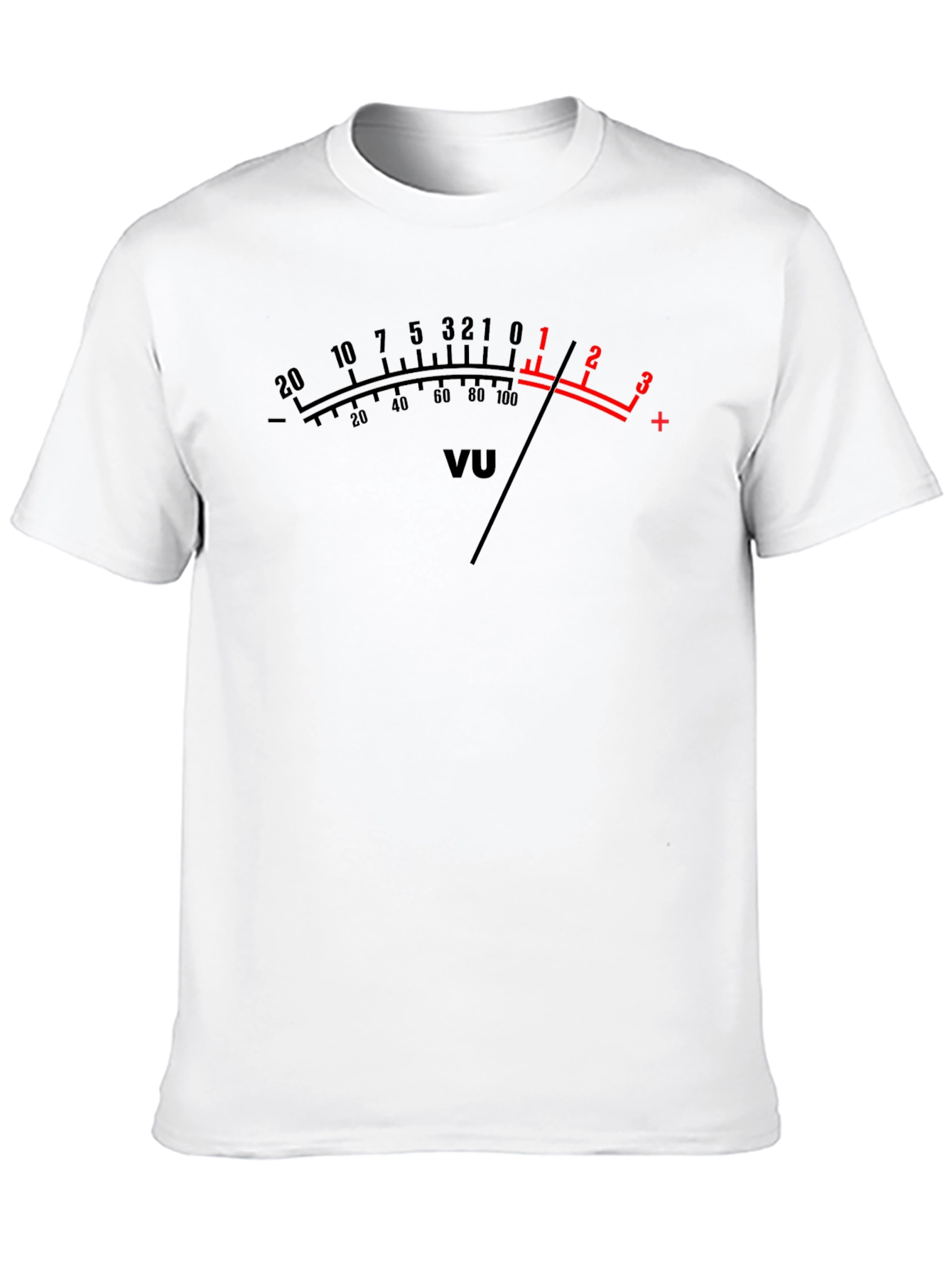 VU Meter Graphic T-Shirt - Black Audio Tee