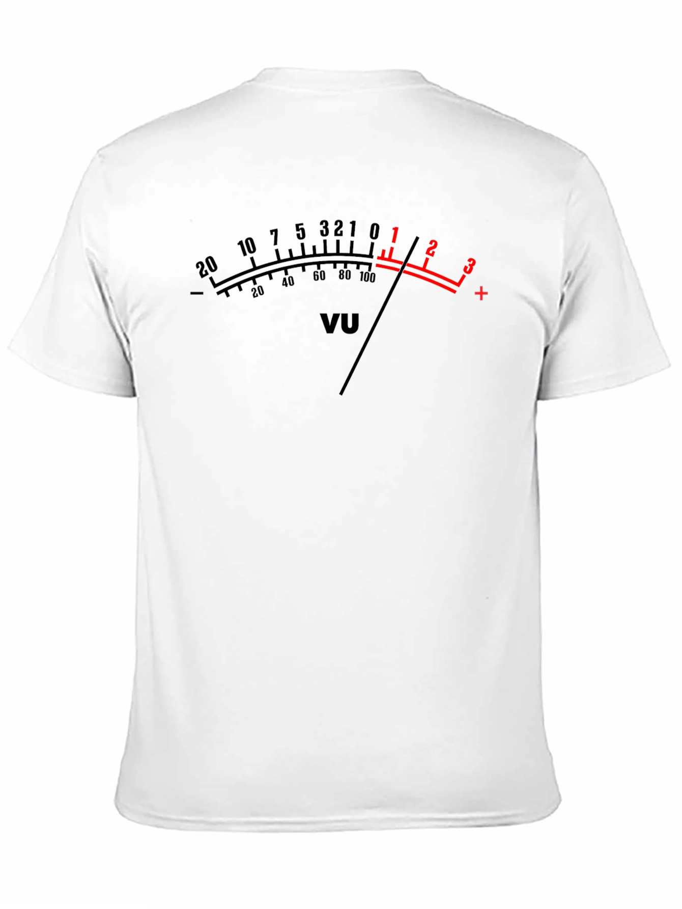 VU Meter Graphic T-Shirt - Black Audio Tee
