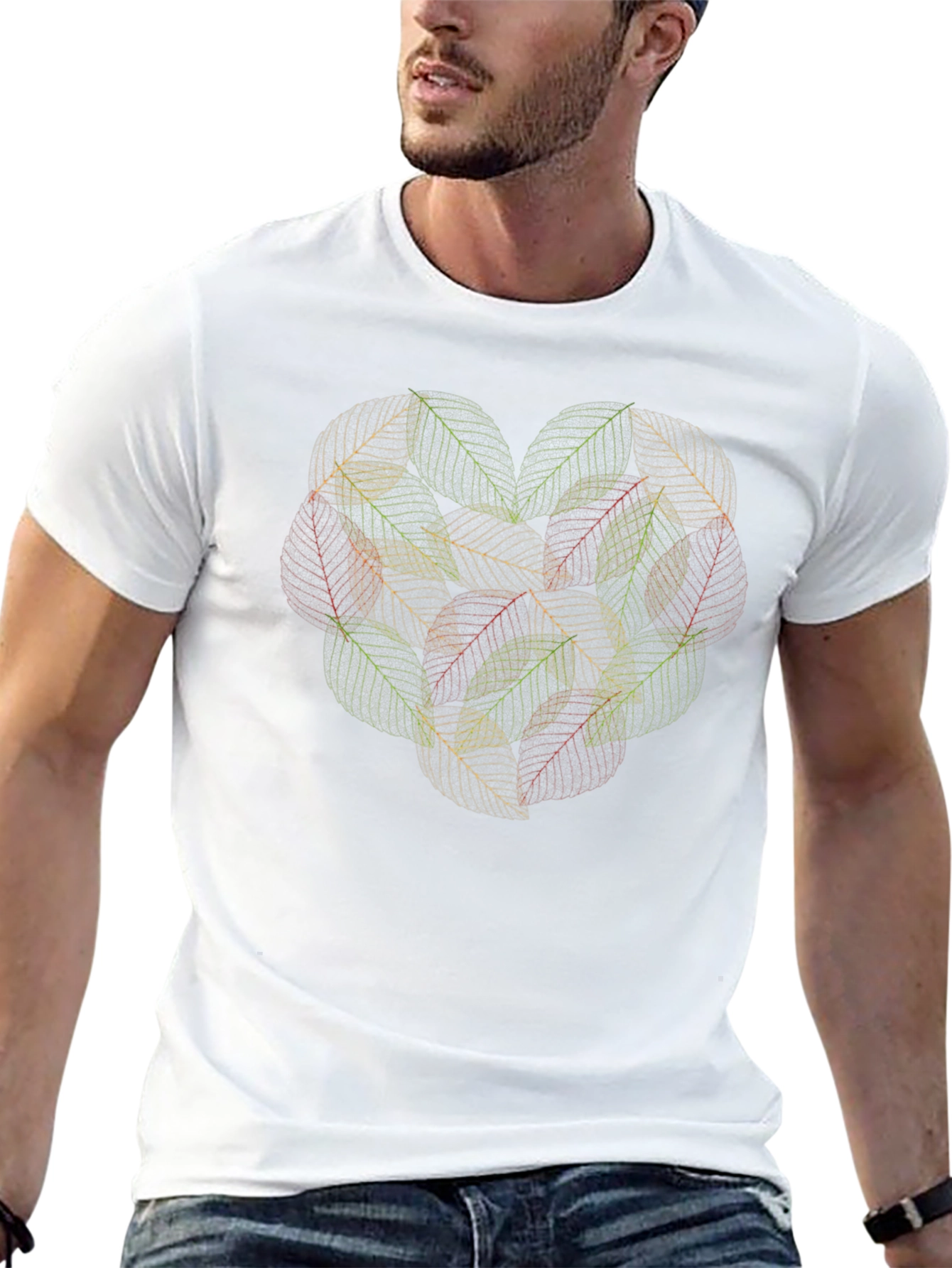 Leaf Heart Graphic Tee - Stylish & Unique