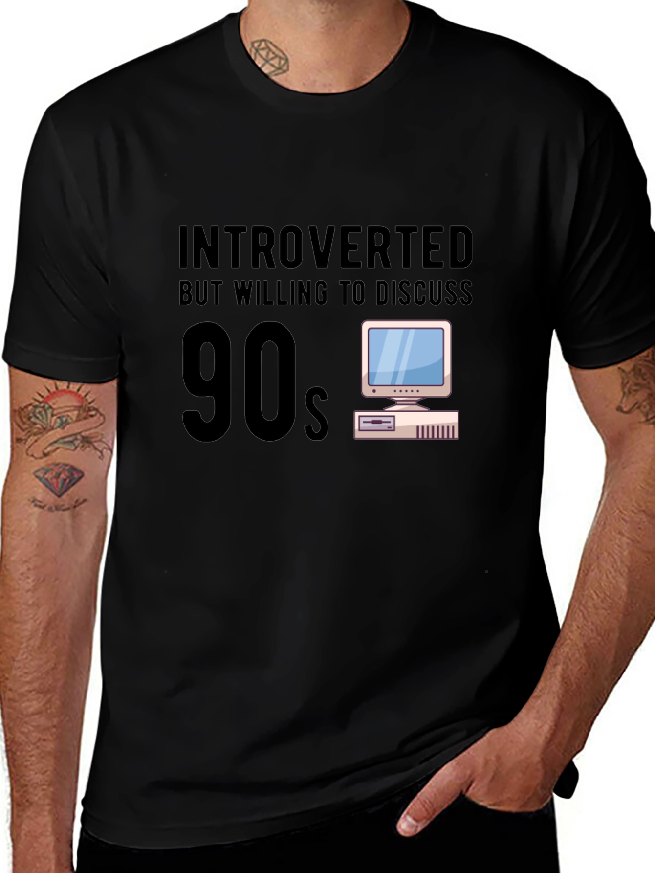 Introverted 90s Computer T-Shirt