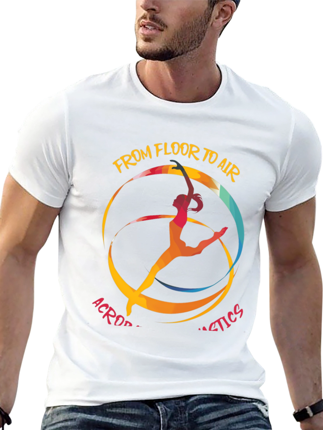 Acrobatics T-Shirt: From Floor to Air Graphic Tee