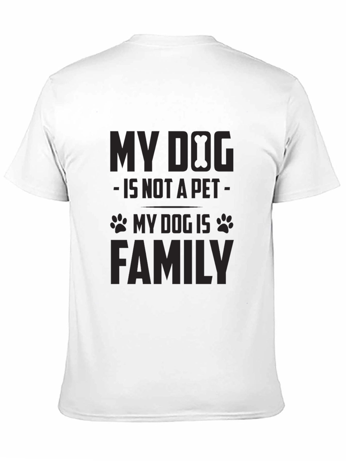 My Dog is Family Black Graphic Tee